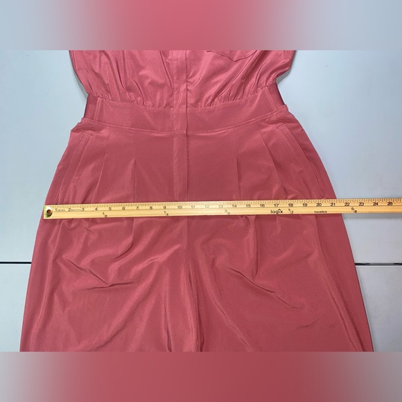 ATHLETA Brooklyn Heights Wide Leg Jumpsuit Berry Rose Pink - Picture 10 of 14